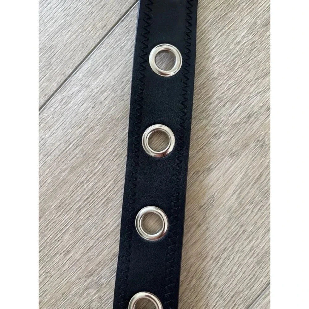 Y2K grunge studded grommet vegan belt M/L